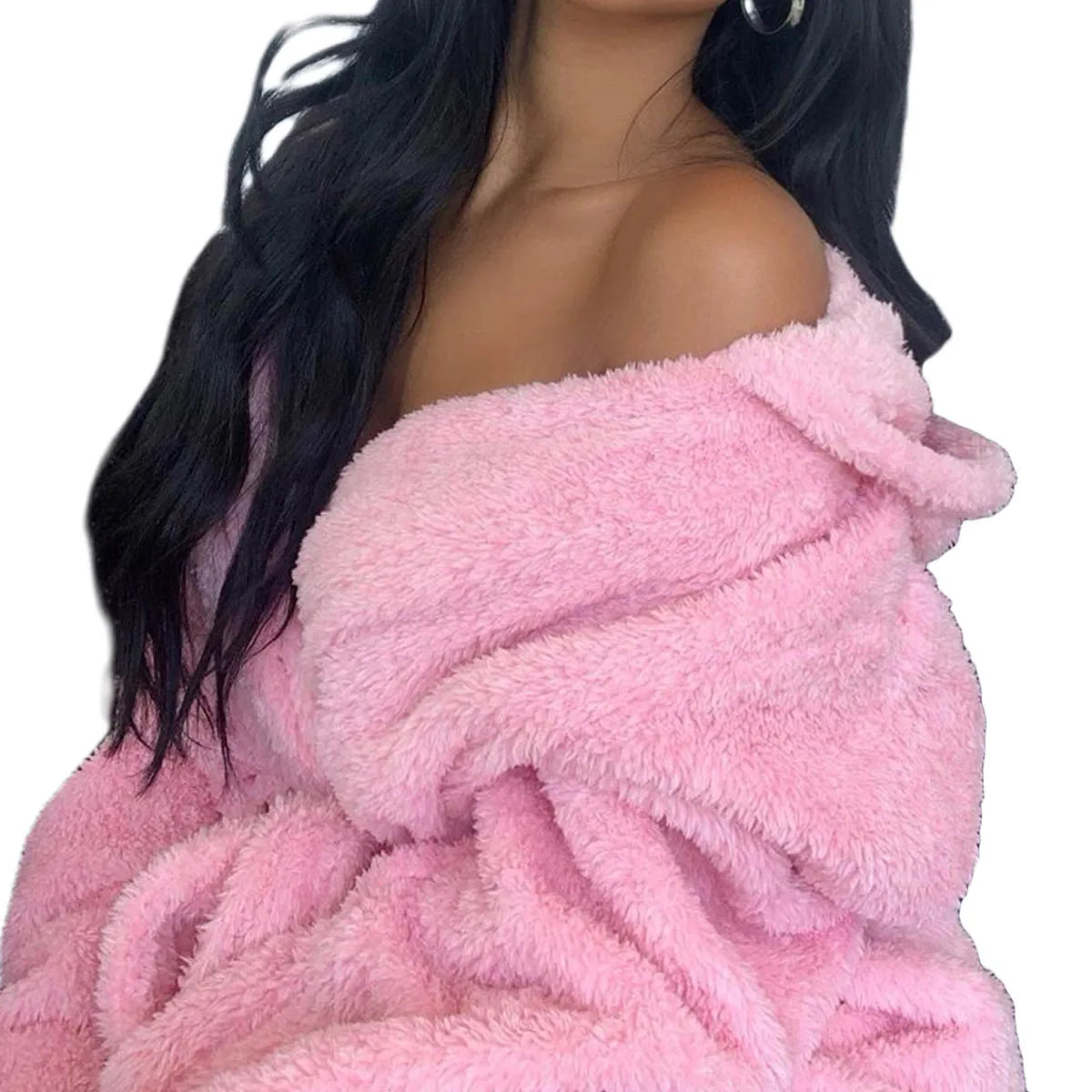 Winter Robe with Hoodie – Solid Colors