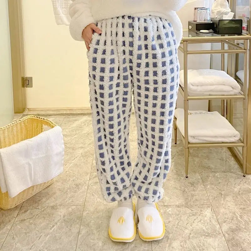 Fleece Pajama Bottoms – Solid & Plaid