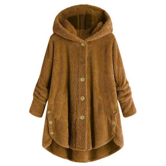 Teddy Fleece Hooded Coat – Long & Plush