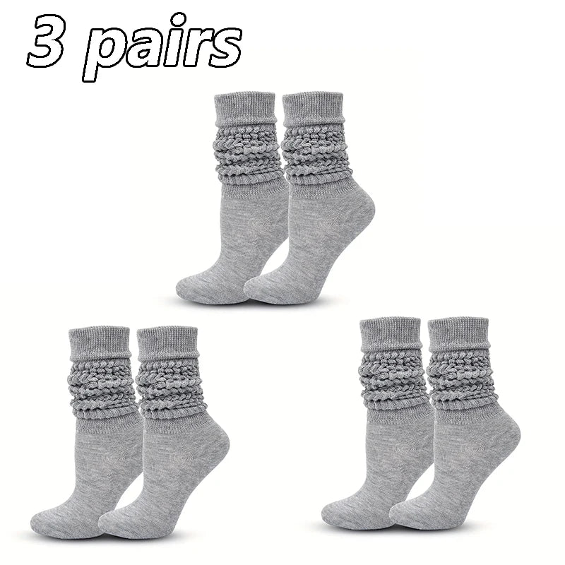 Pile-Up Style Socks – Breathable & Versatile