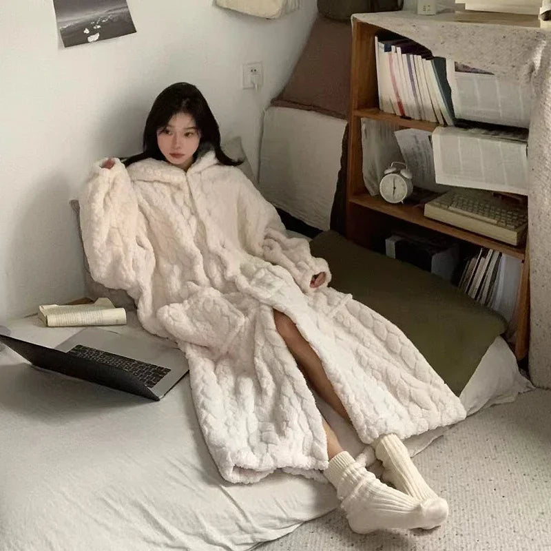 Mid-Calf Bathrobe – Soft & Stylish