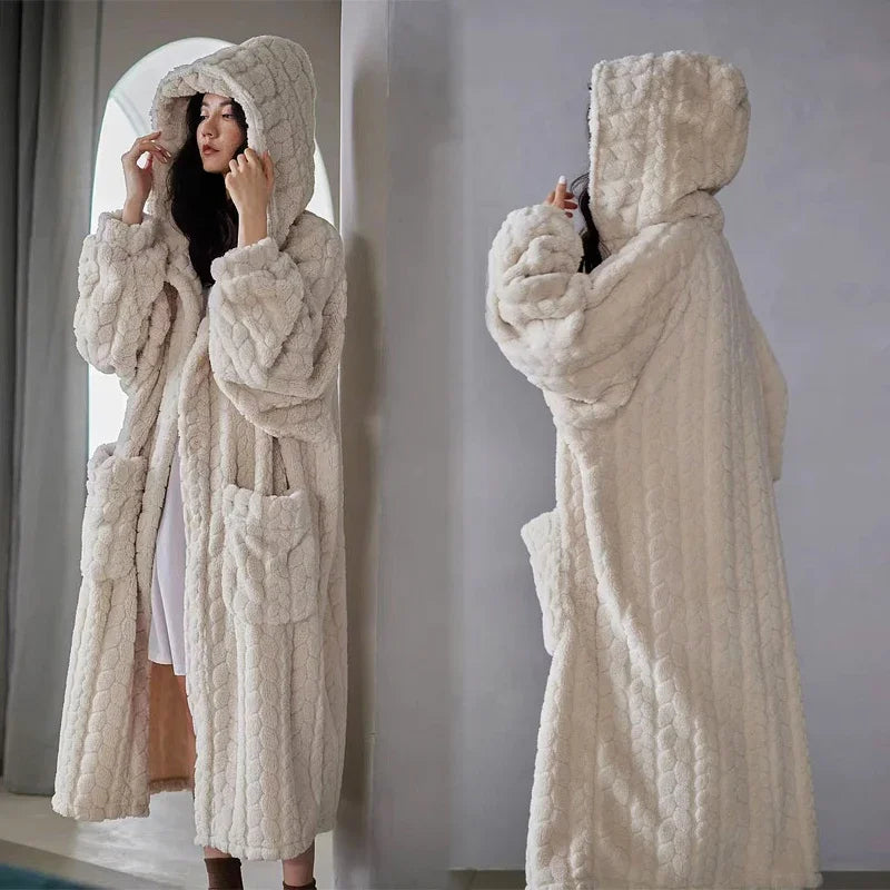 Mid-Calf Bathrobe – Soft & Stylish