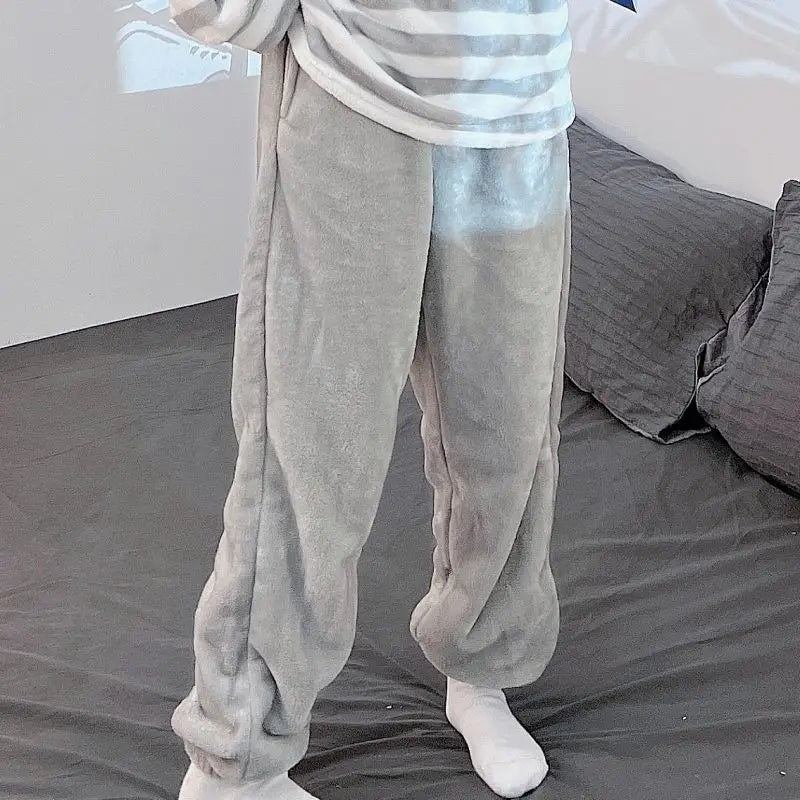 Fleece Pajama Bottoms – Solid & Plaid