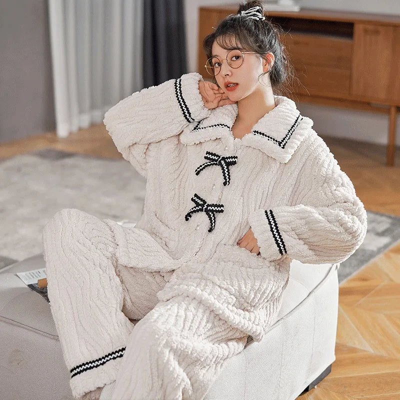 Padded Pajama Set – Soft & Elegant 2-Piece