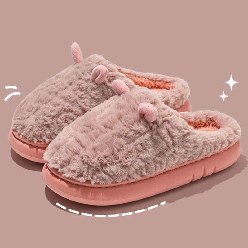Plush Indoor Slippers – Soft & Non-Slip