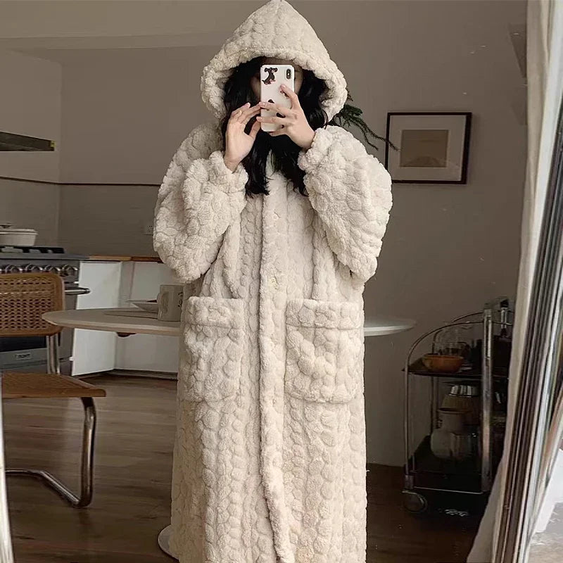 Mid-Calf Bathrobe – Soft & Stylish