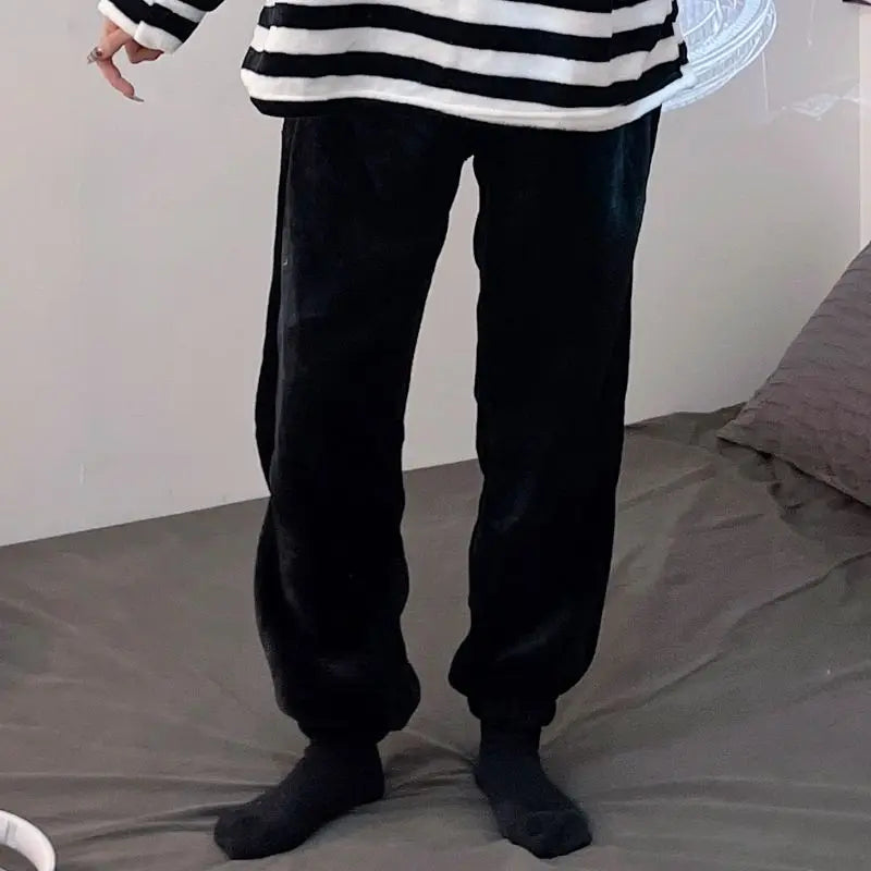 Fleece Pajama Bottoms – Solid & Plaid