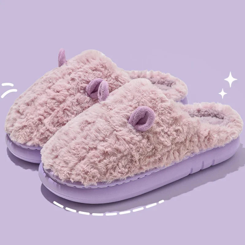 Plush Indoor Slippers – Soft & Non-Slip