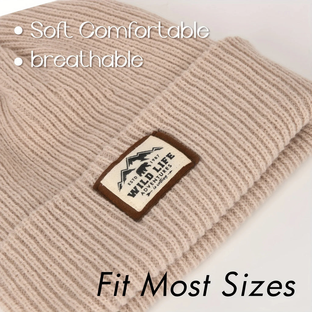 Fleece-Lined Winter Hat – Windproof Outdoor Cap