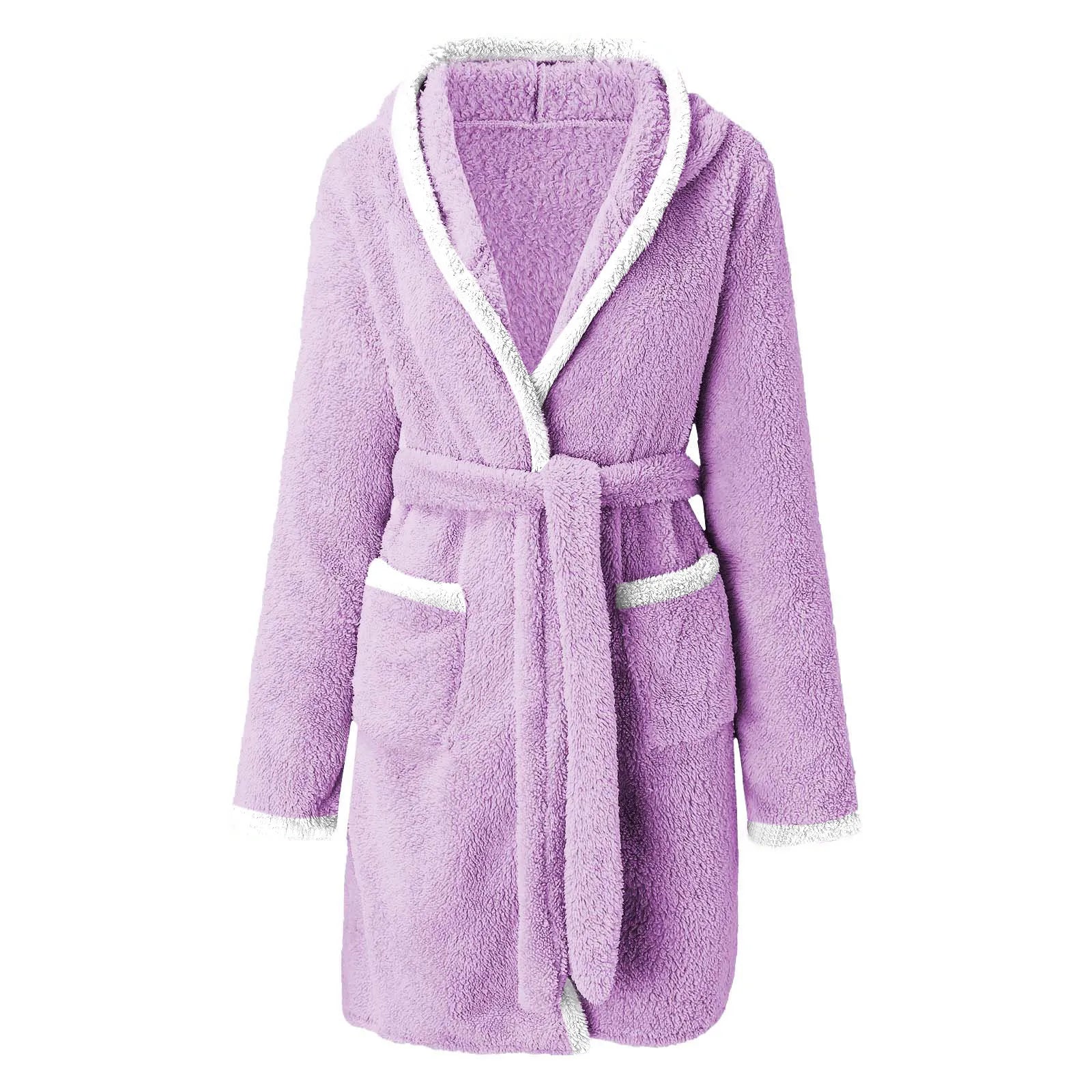Mini Plush Robe – Double Pocket & Tie Waist