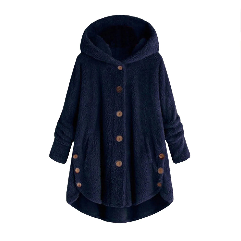 Teddy Fleece Hooded Coat – Long & Plush