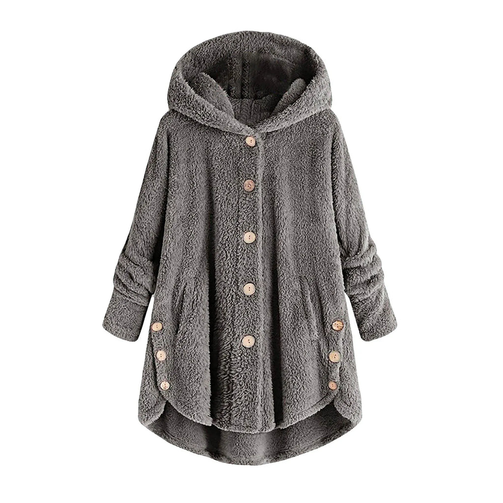 Teddy Fleece Hooded Coat – Long & Plush