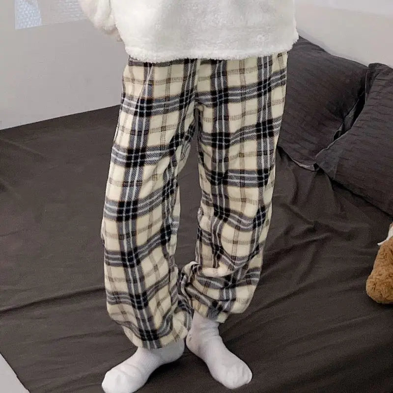 Fleece Pajama Bottoms – Solid & Plaid