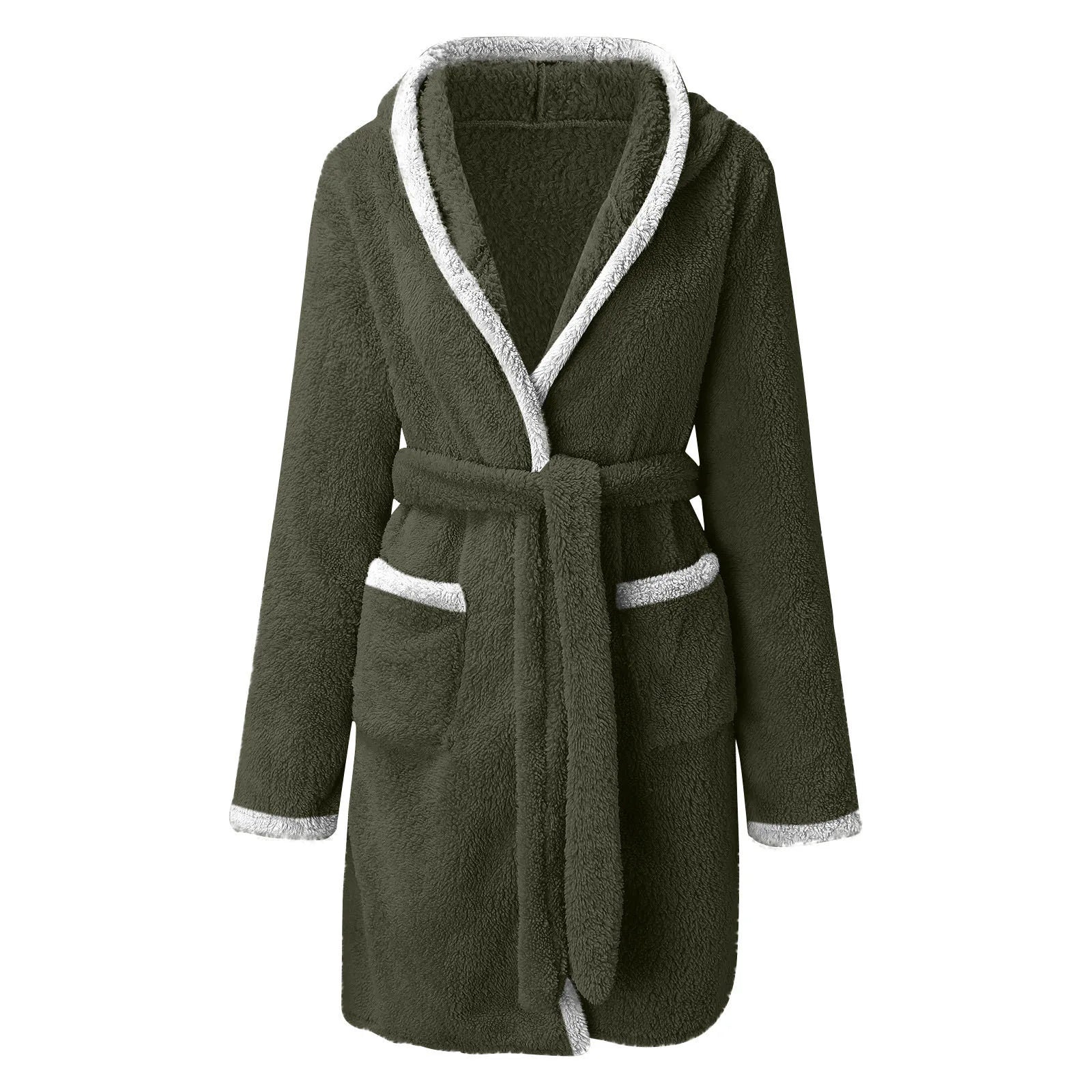 Mini Plush Robe – Double Pocket & Tie Waist