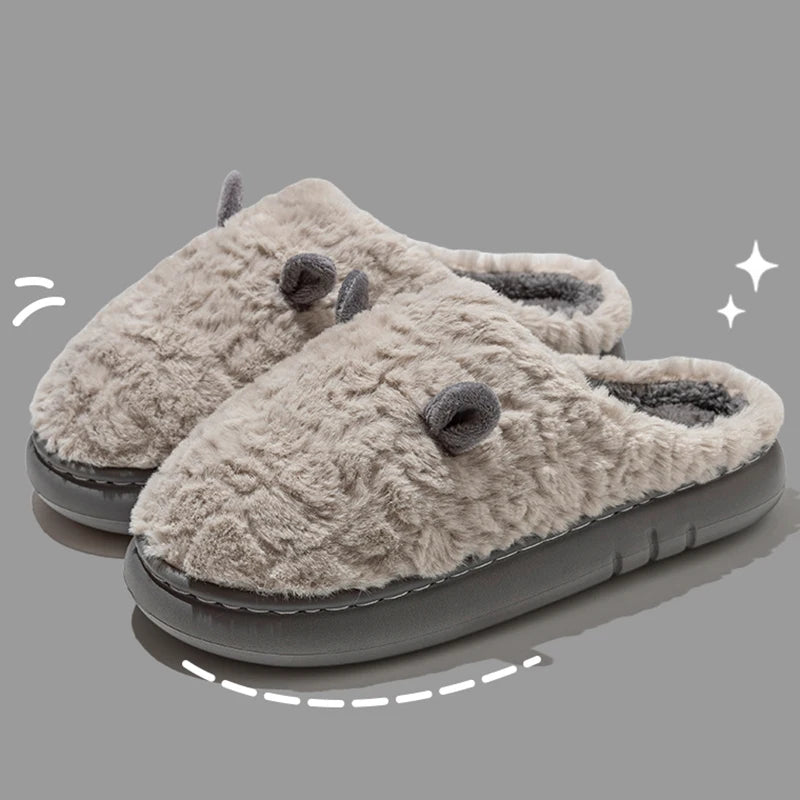 Plush Indoor Slippers – Soft & Non-Slip