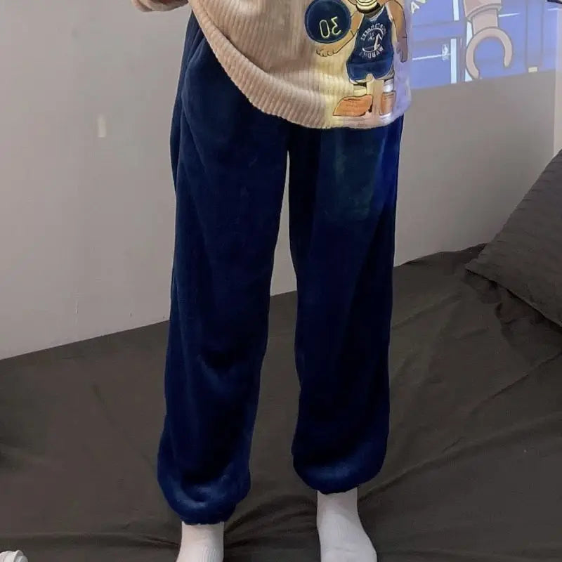 Fleece Pajama Bottoms – Solid & Plaid