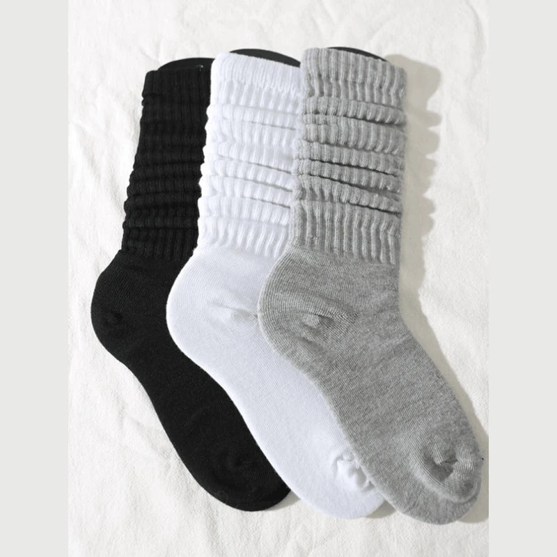 Pile-Up Style Socks – Breathable & Versatile