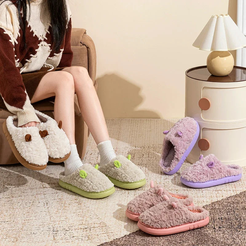 Plush Indoor Slippers – Soft & Non-Slip