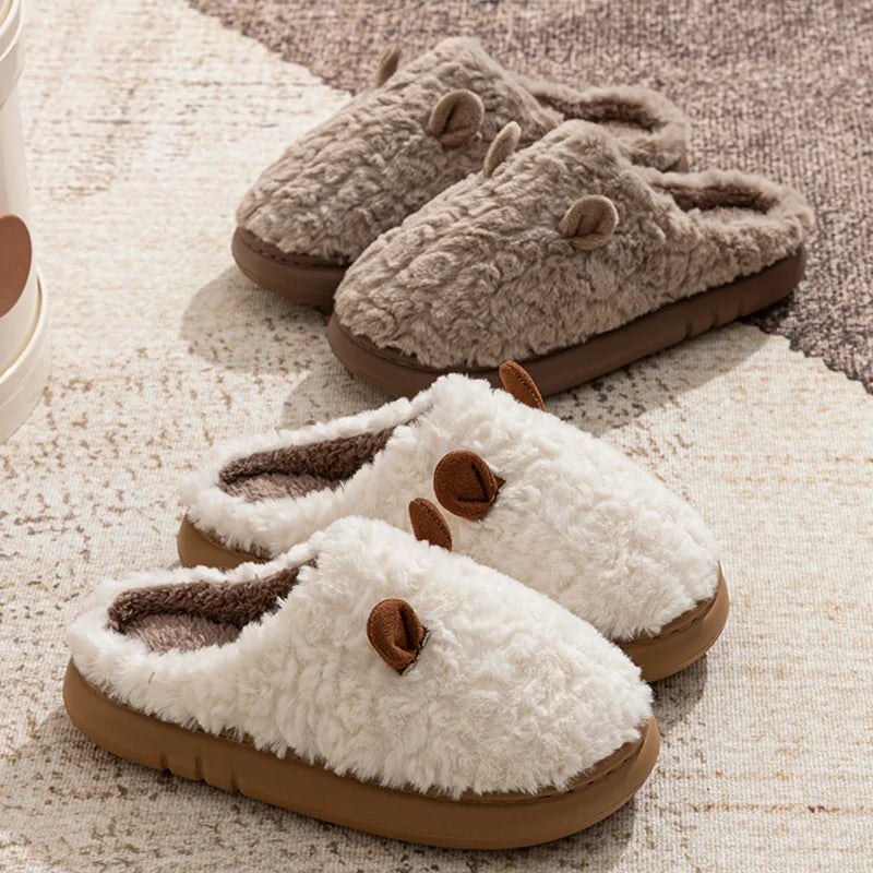 Plush Indoor Slippers – Soft & Non-Slip