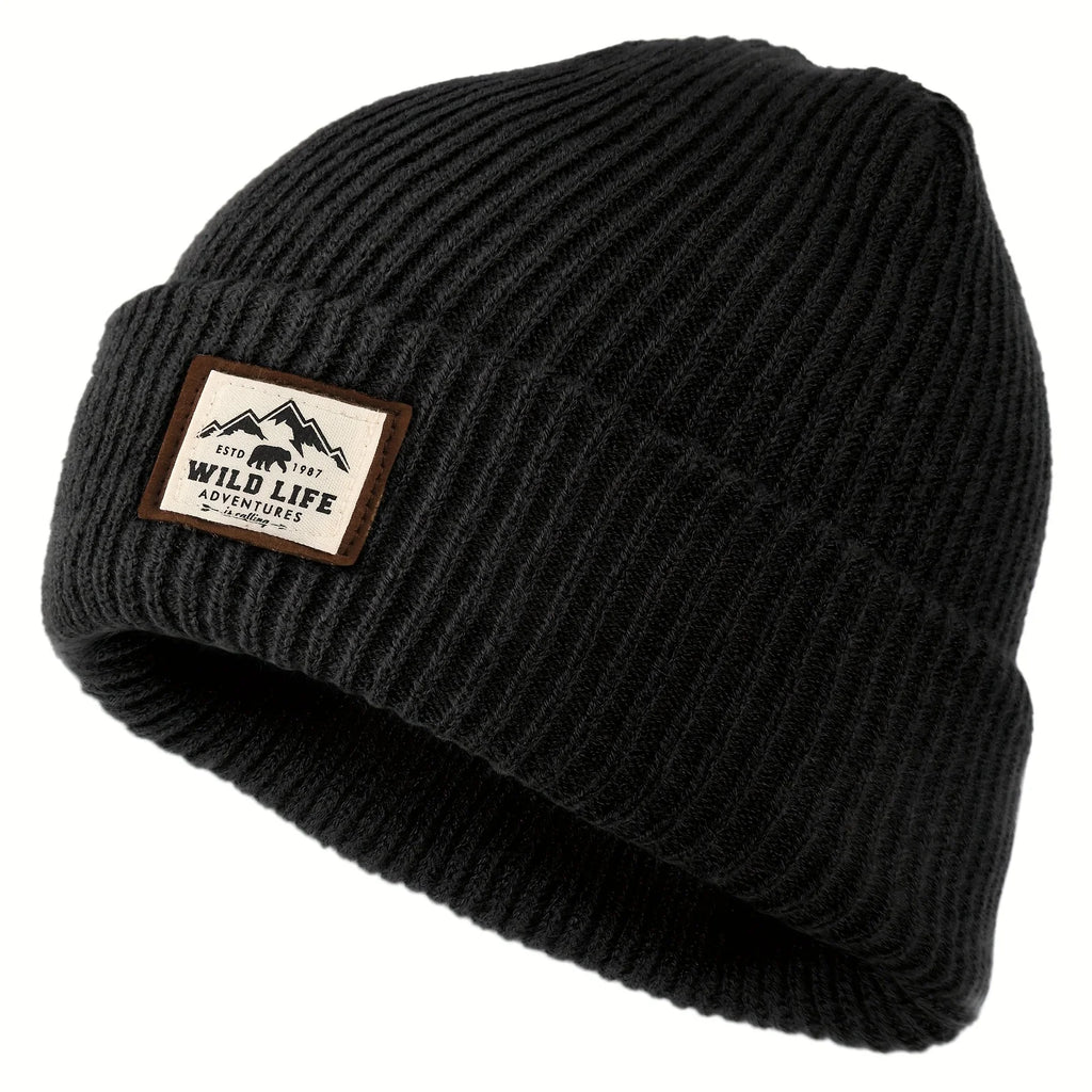 Fleece-Lined Winter Hat – Windproof Outdoor Cap