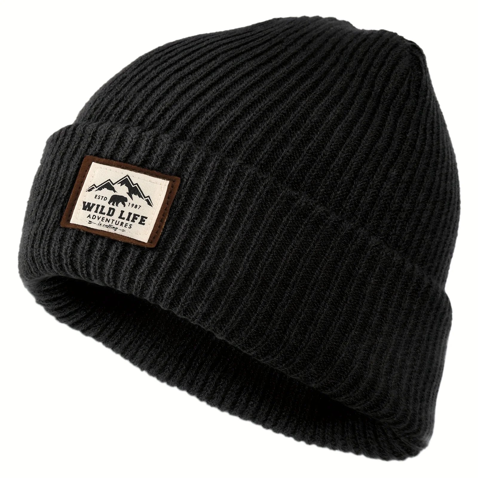 Fleece-Lined Winter Hat – Windproof Outdoor Cap
