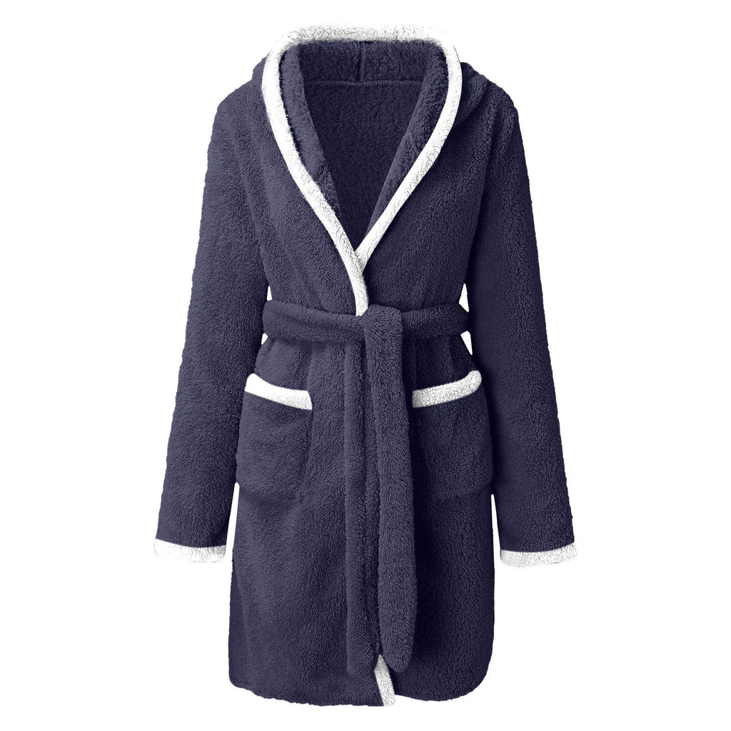 Mini Plush Robe – Double Pocket & Tie Waist