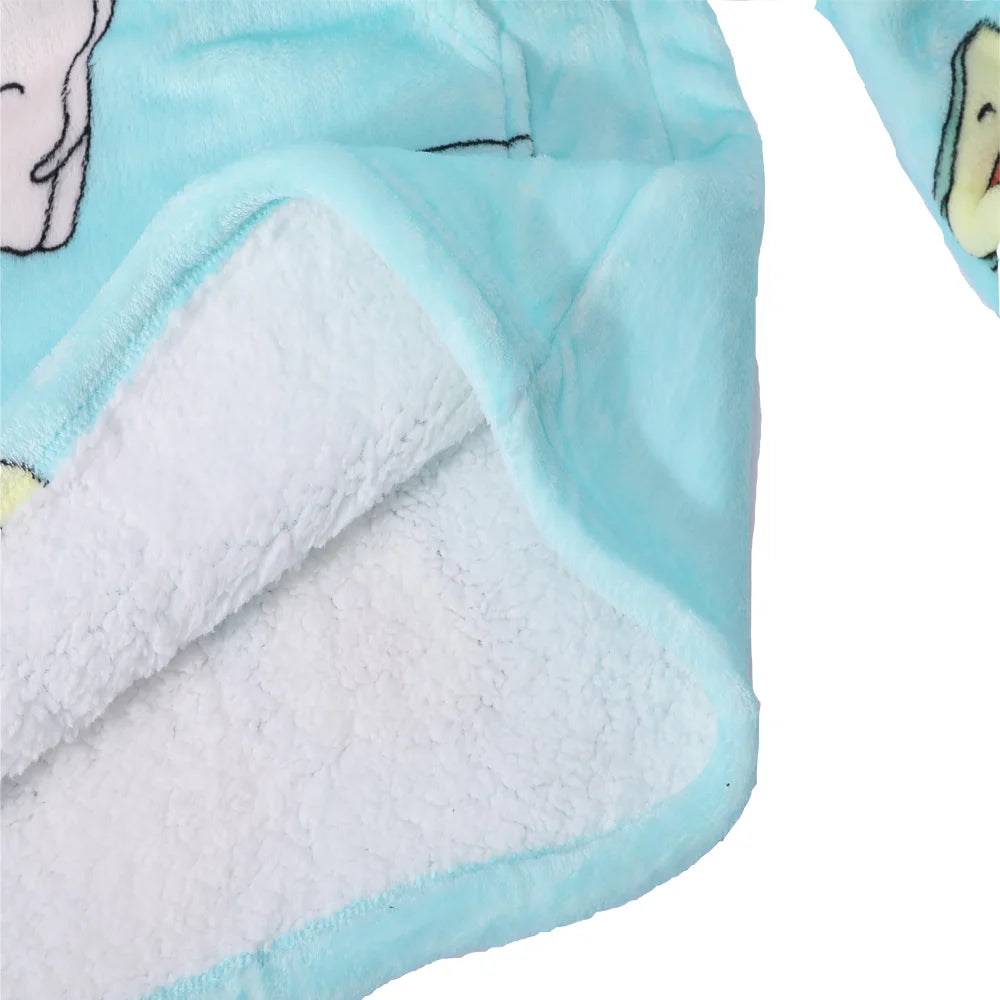 TV Blanket Hoodie – Sherpa-Lined Fleece