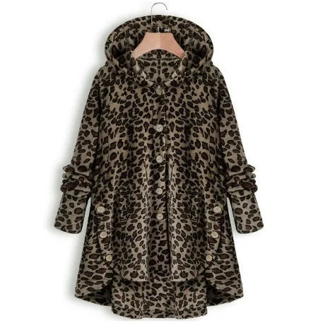 Teddy Fleece Hooded Coat – Long & Plush