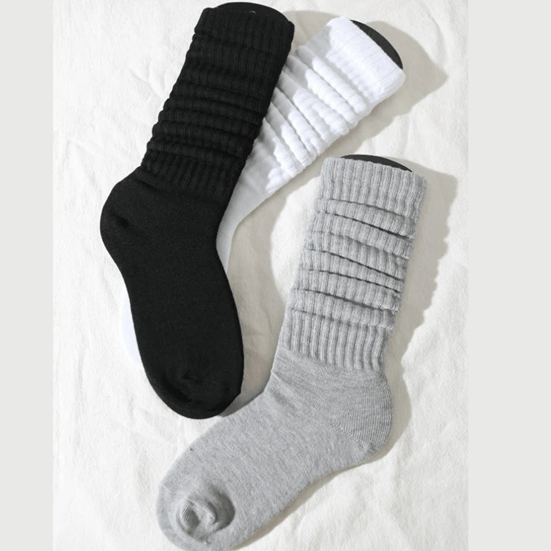 Pile-Up Style Socks – Breathable & Versatile
