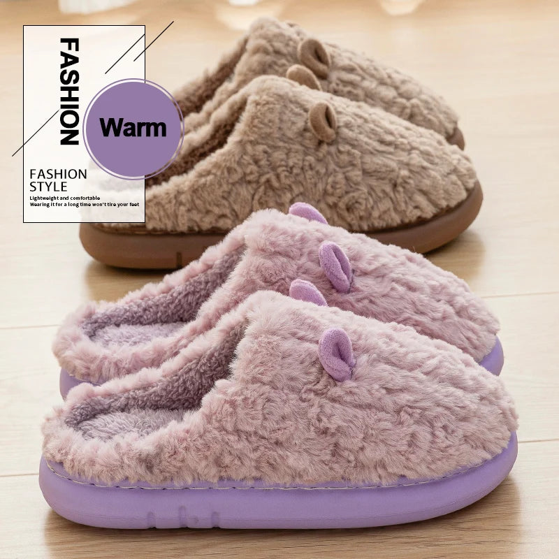 Plush Indoor Slippers – Soft & Non-Slip