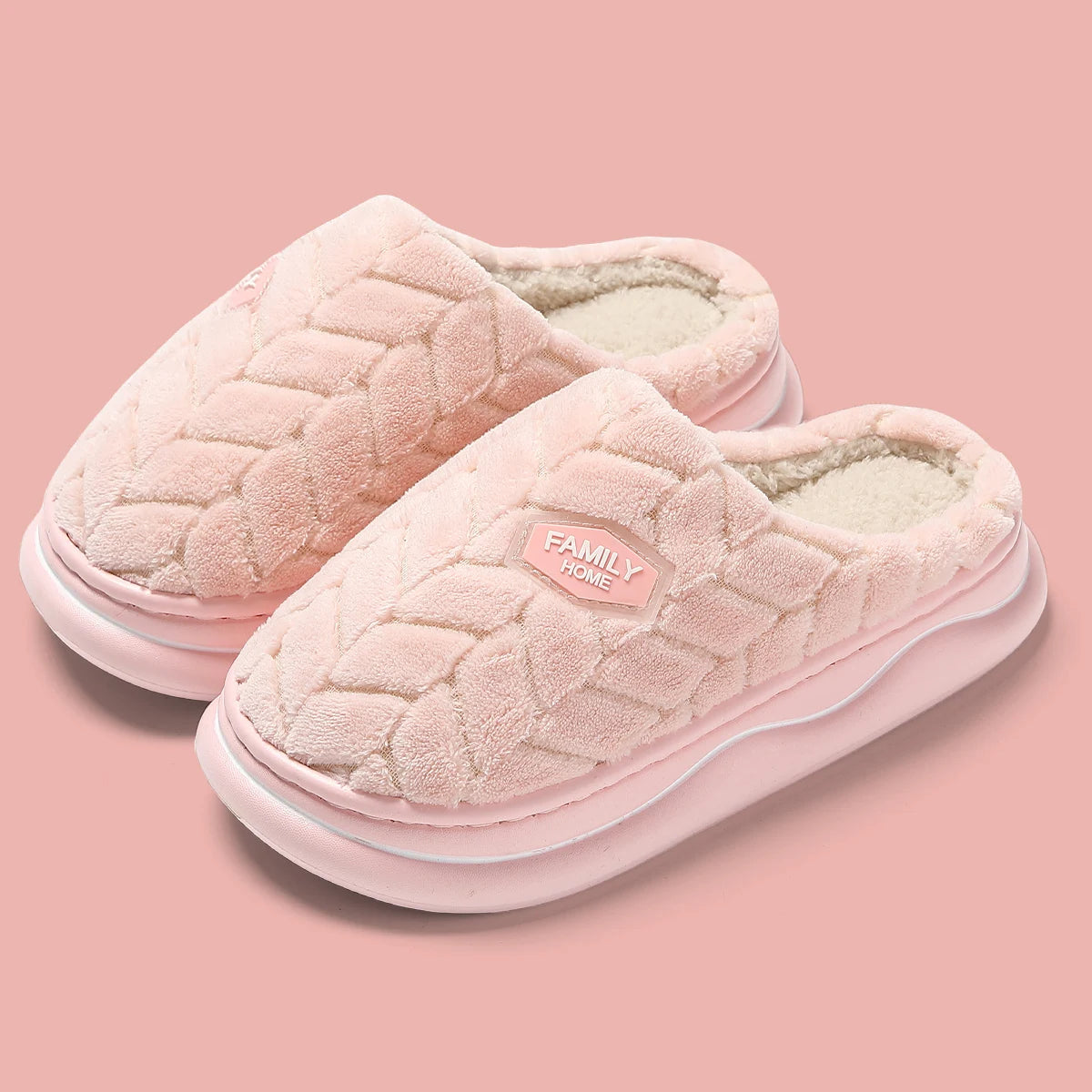 Plush Slippers – Warm & Non-Slip