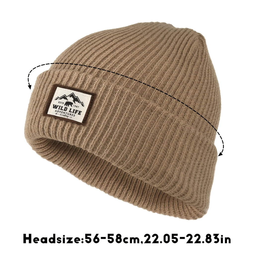 Fleece-Lined Winter Hat – Windproof Outdoor Cap