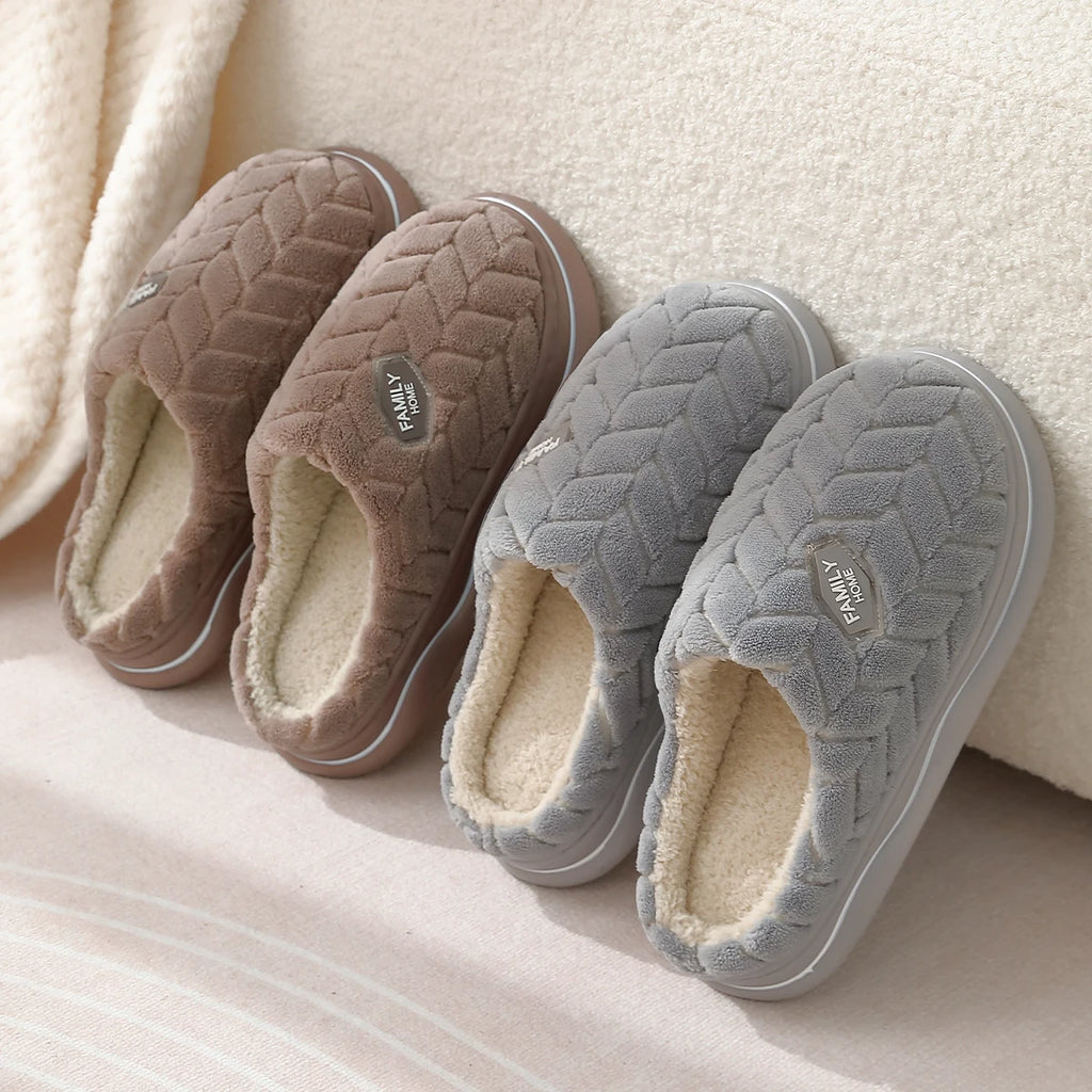 Plush Slippers – Warm & Non-Slip