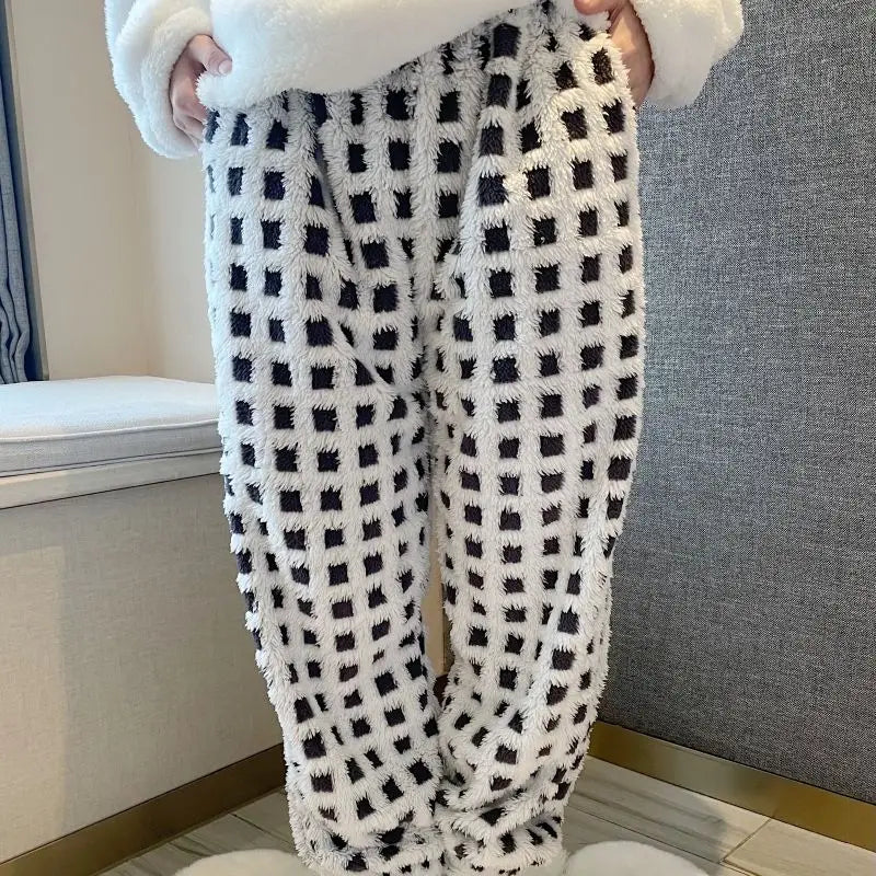 Fleece Pajama Bottoms – Solid & Plaid